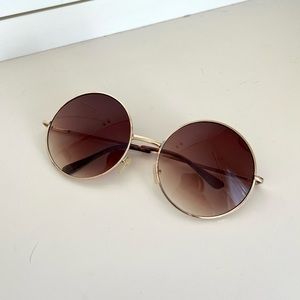 70s large round sunglasses
